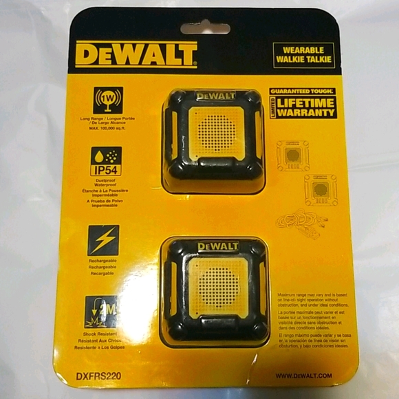 DEWALT WEARABLE WALKIE TALKIE - Picture 1 of 9